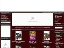 Tablet Screenshot of micmacmusic.com